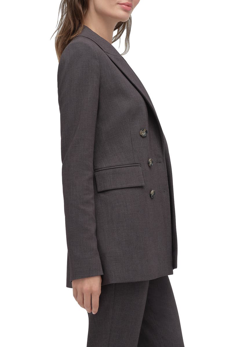 Favorite Daughter The Phoebe Double Breasted Blazer, Alternate, color, Grey Suiting