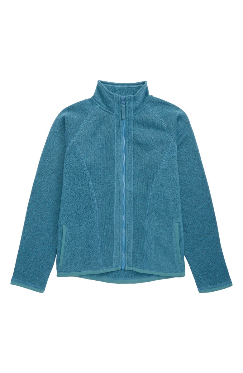Zella Girl Kids' Fleece Zip-Up Jacket, Main, color, 