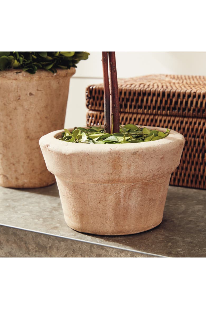 Boxwood Topiaries Faux (Fake) Set of 8, Alternate, color, Brown