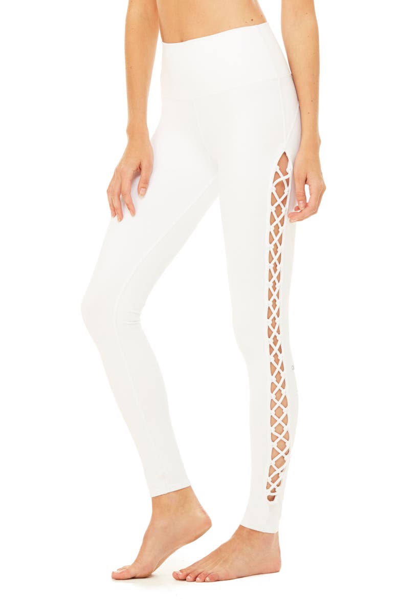 Interlace Leggings, Alternate, color, WHITE