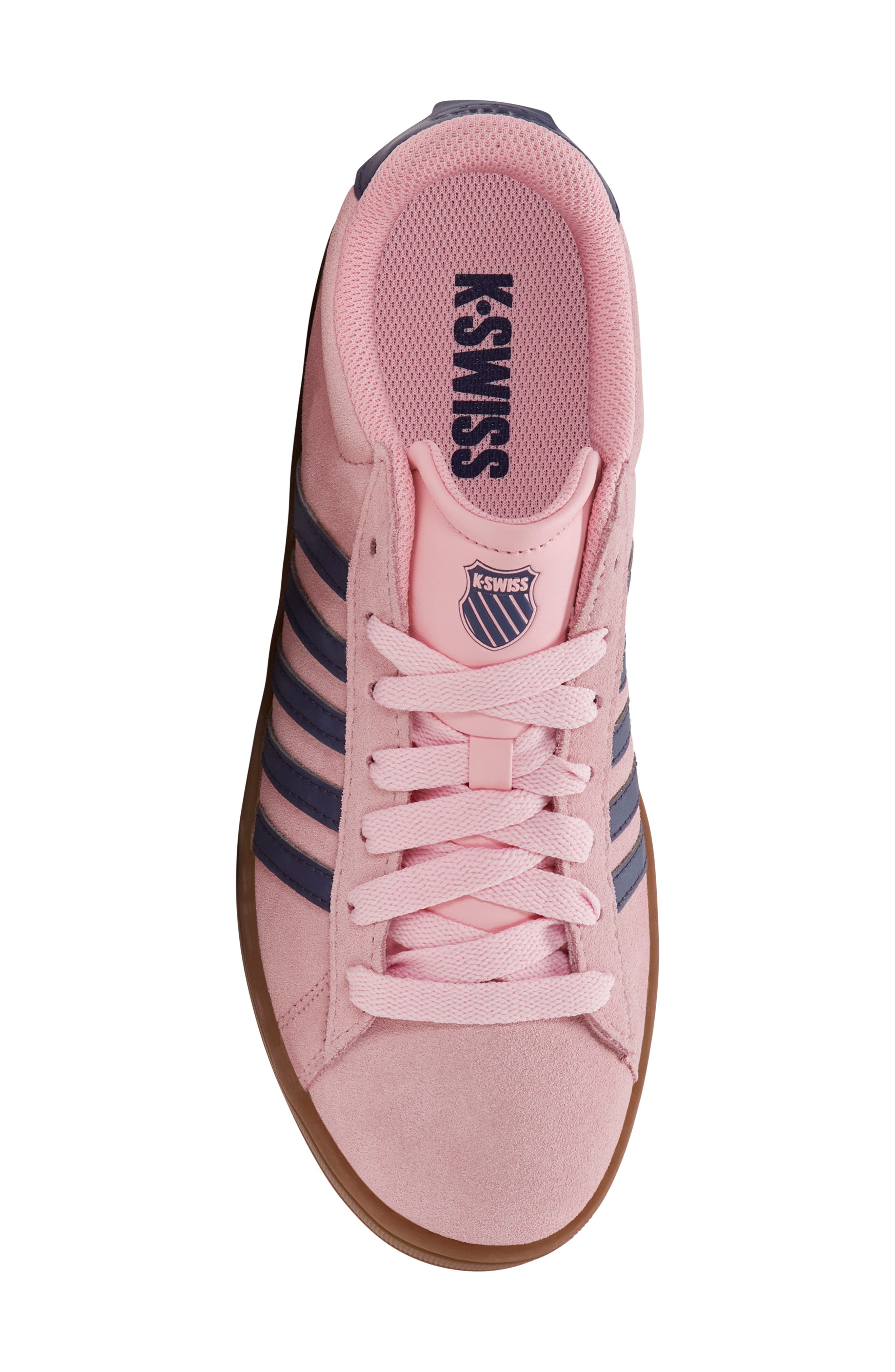 K-Swiss Court Tiebreak II Sneaker, Alternate, color, Orchid Pink/ Blue Ribbon
