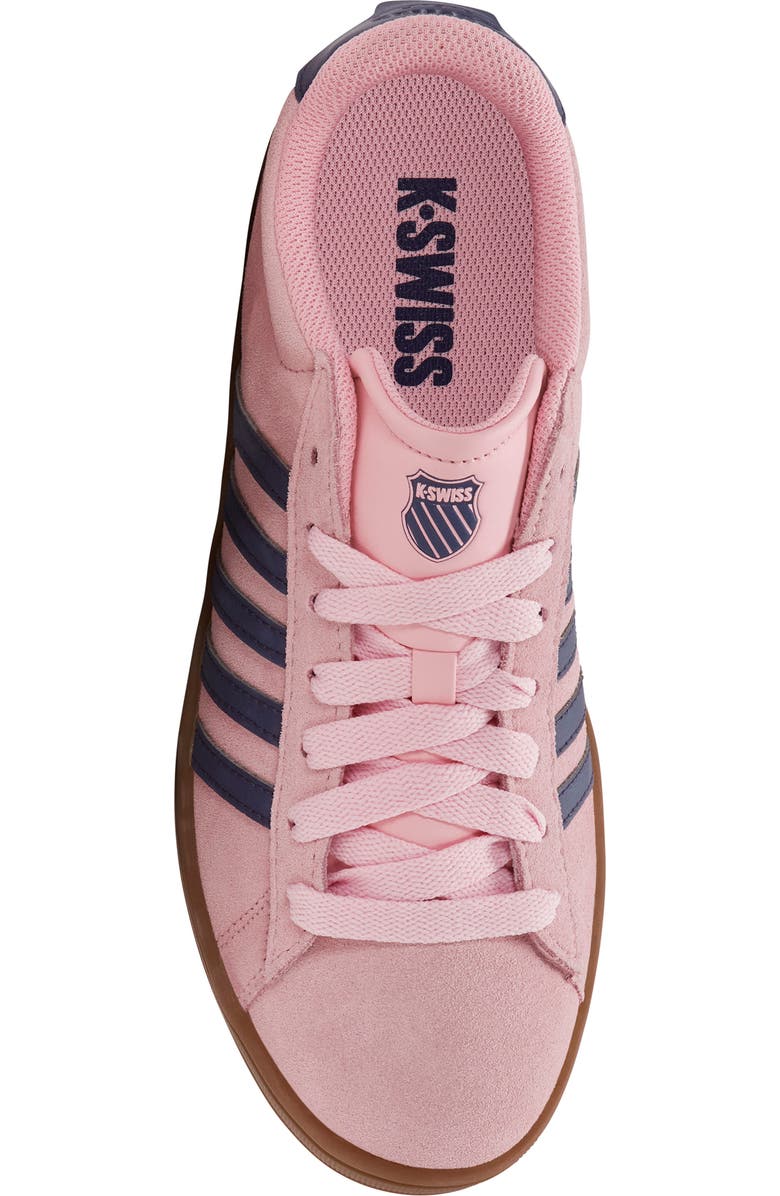 K-Swiss Court Tiebreak II Sneaker, Alternate, color, Orchid Pink/ Blue Ribbon