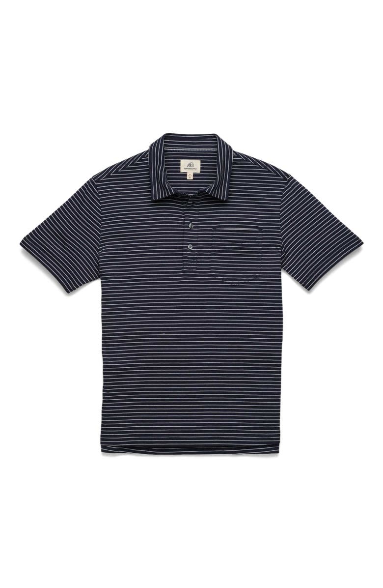Surfside Supply Co. Michael Stripe Polo, Main, color, Navy Stripe