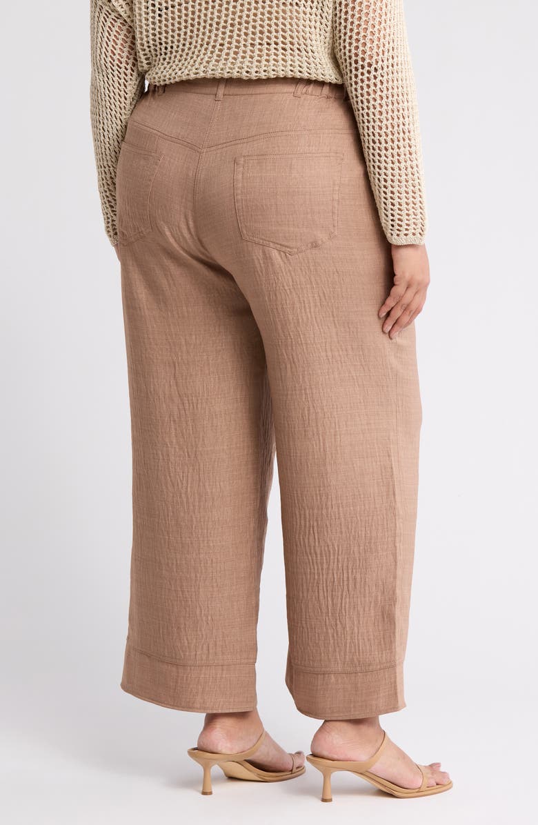MAX STUDIO Textured Wide Leg Pants, Alternate, color, H.mushroom