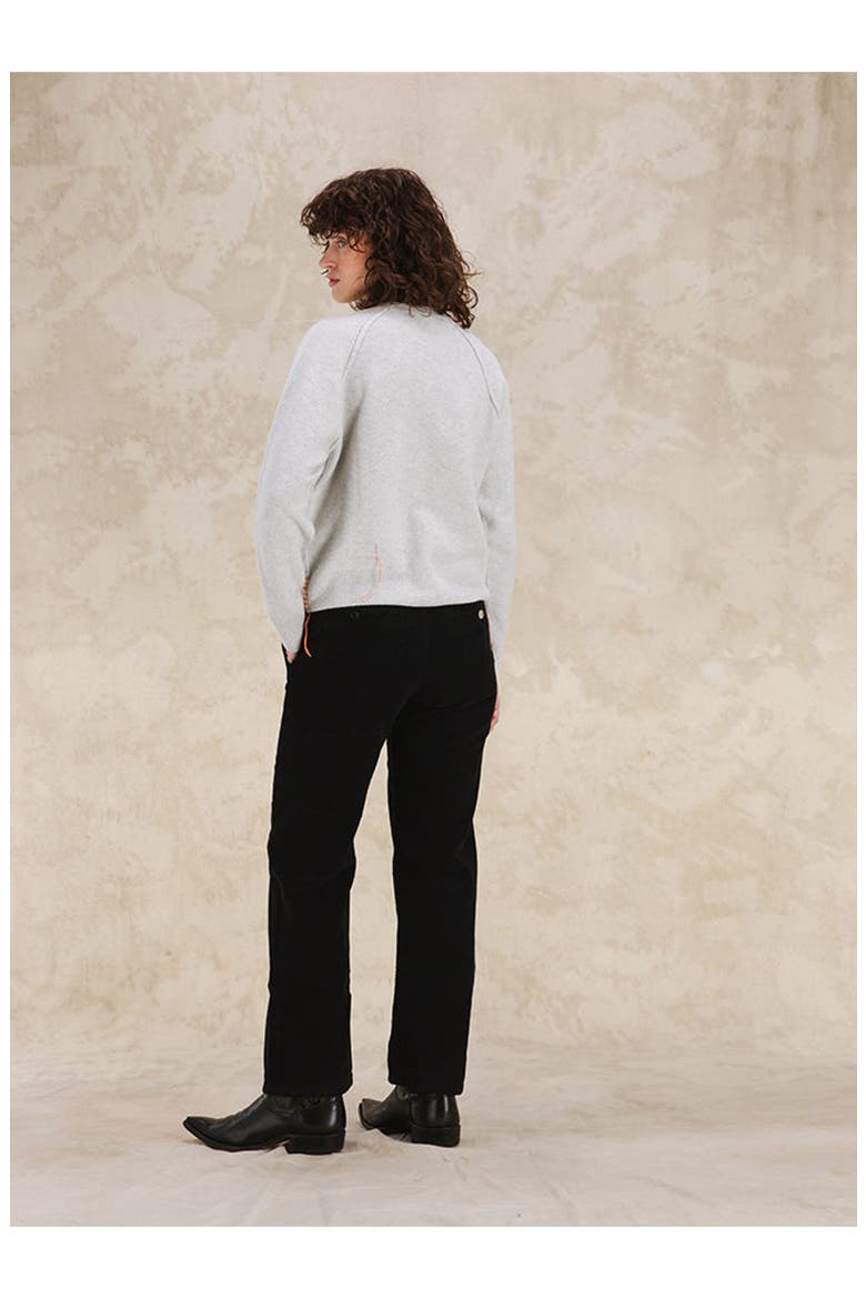 Harvard Wool Raglan Sleeve Crewneck Knit, Alternate, color, MELANGE