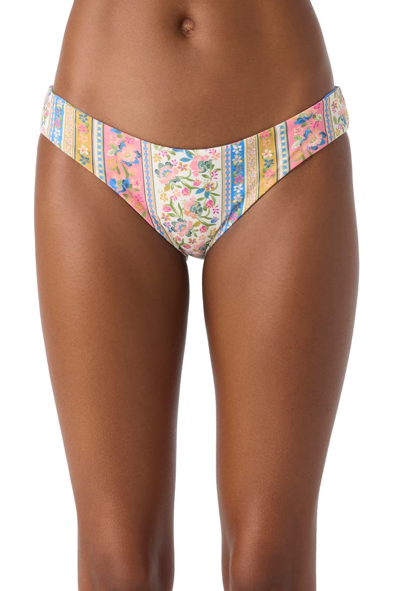 Rio Floral Blue Lagoon Reversible Swim Bottoms, Main, color, MULTI COLORED