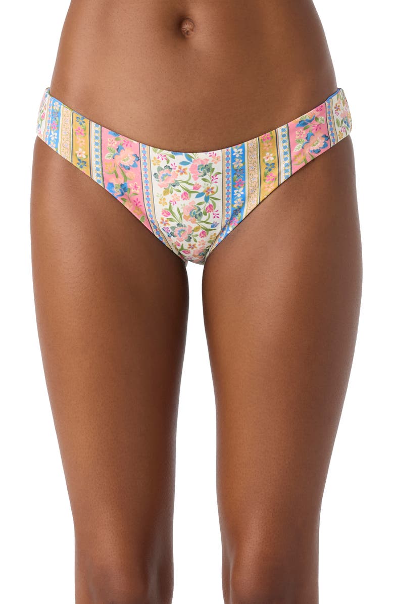 O'Neill Rio Floral Blue Lagoon Reversible Swim Bottoms, Main, color, Multi Colored