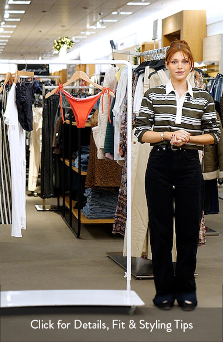 Soleil Rib Lace Trim Side Tie Bikini Bottoms, sales video thumbnail