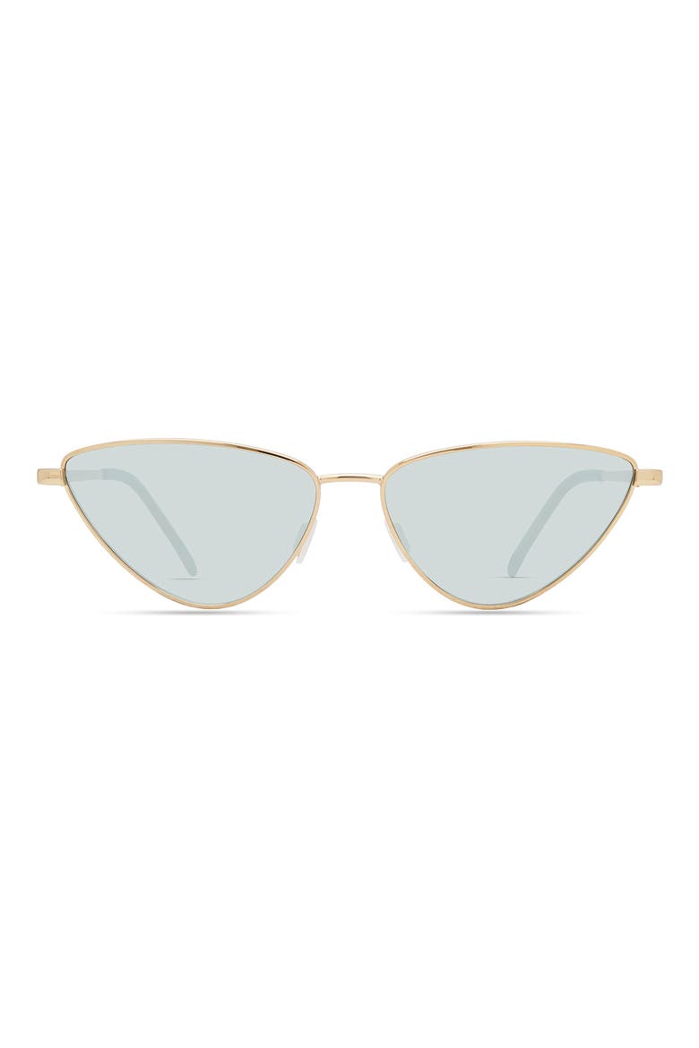 Naxos 56mm Polarized Cat Eye Sunglasses, Main, color, YELLOW GOLD