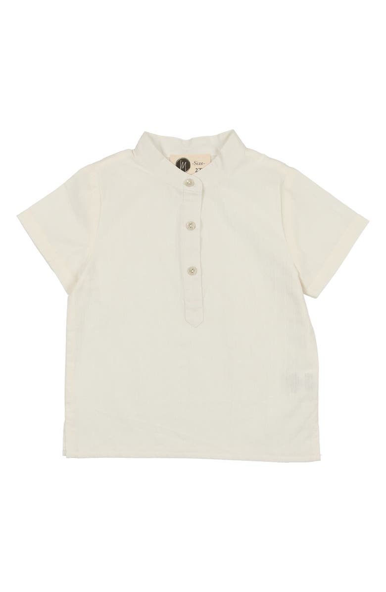 Manière Kids
 Band Collar Cotton Henley, Main, color, 