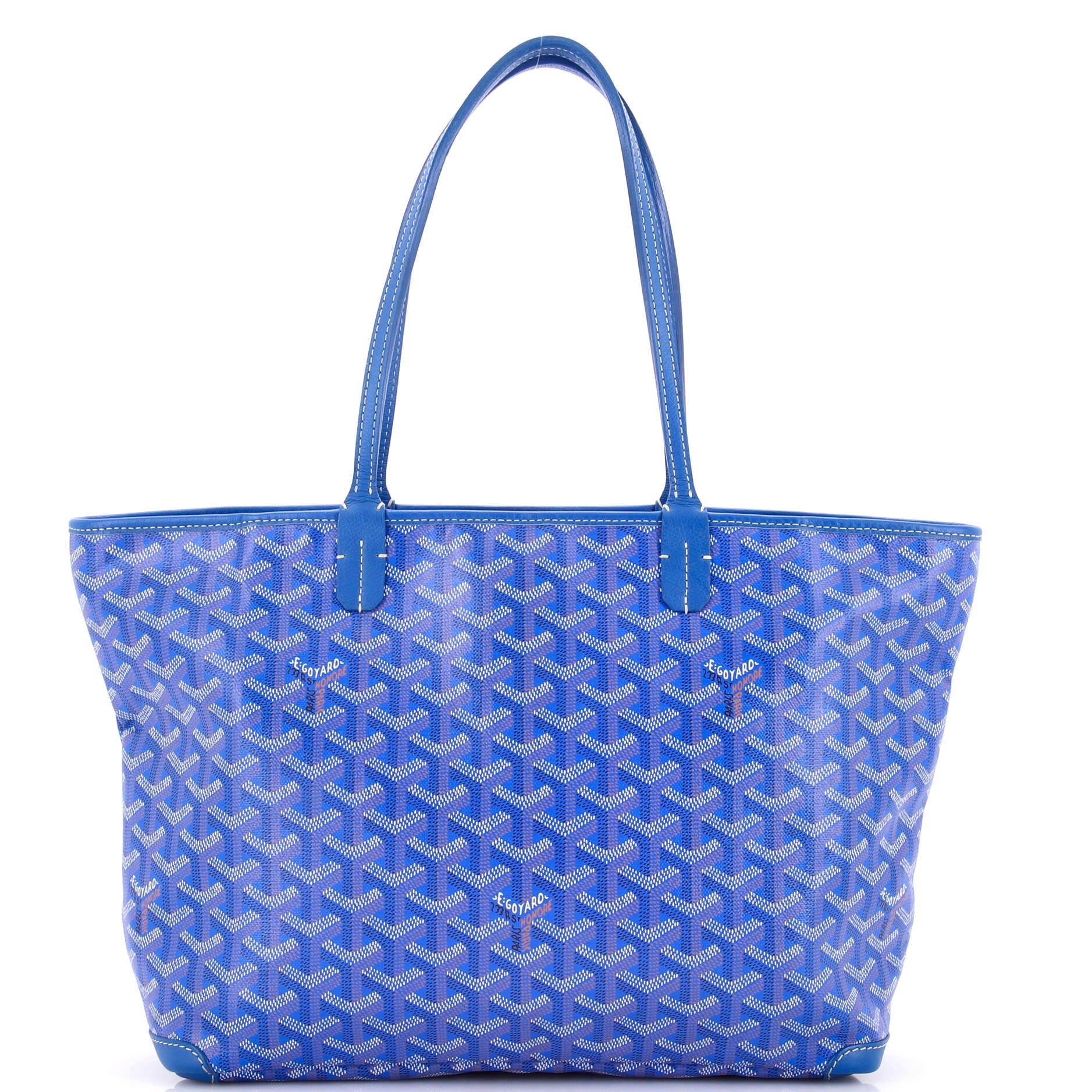Pre-Owned Goyard Artois Tote Coated Canvas PM, Main, color, Blue