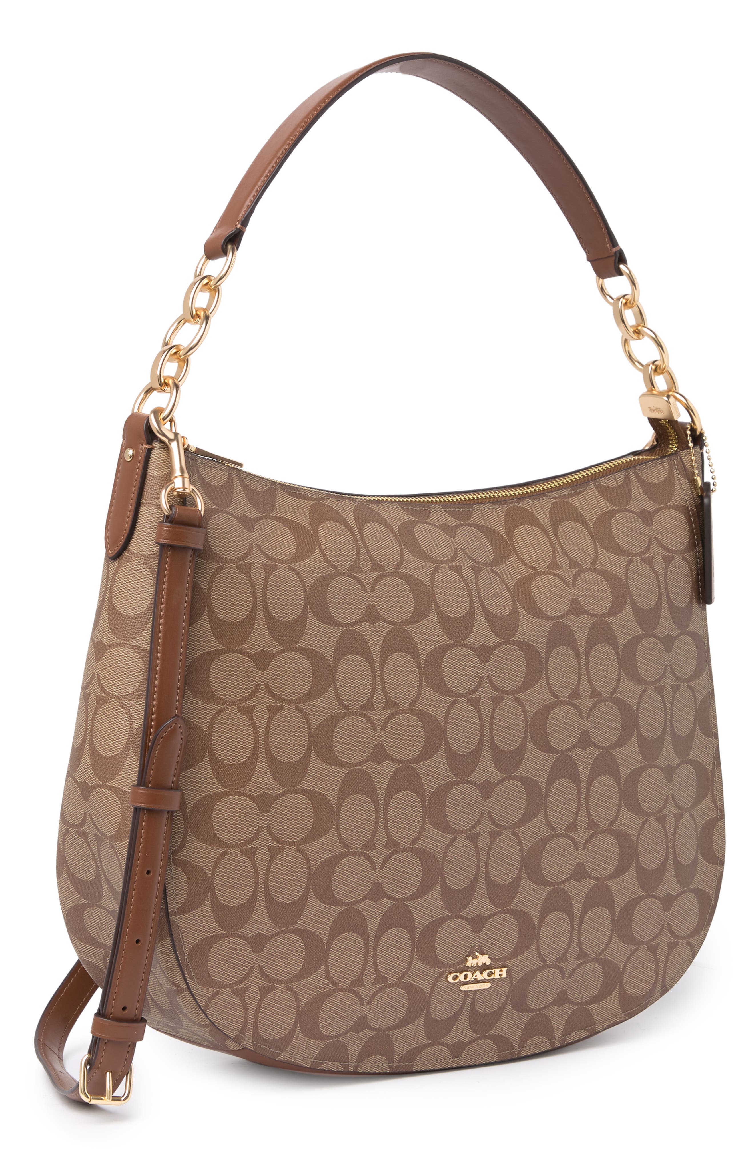COACH Elle Signature Hobo Bag, Alternate, color, 