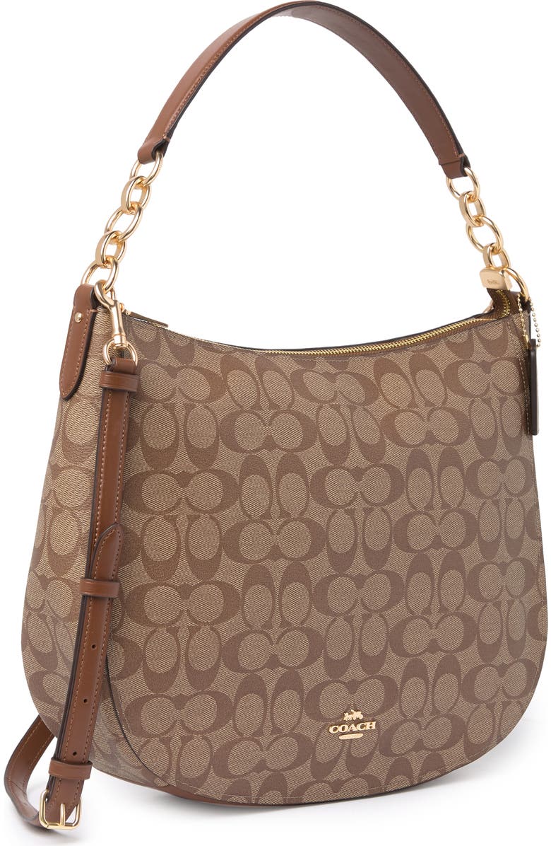 COACH Elle Signature Hobo Bag, Alternate, color,