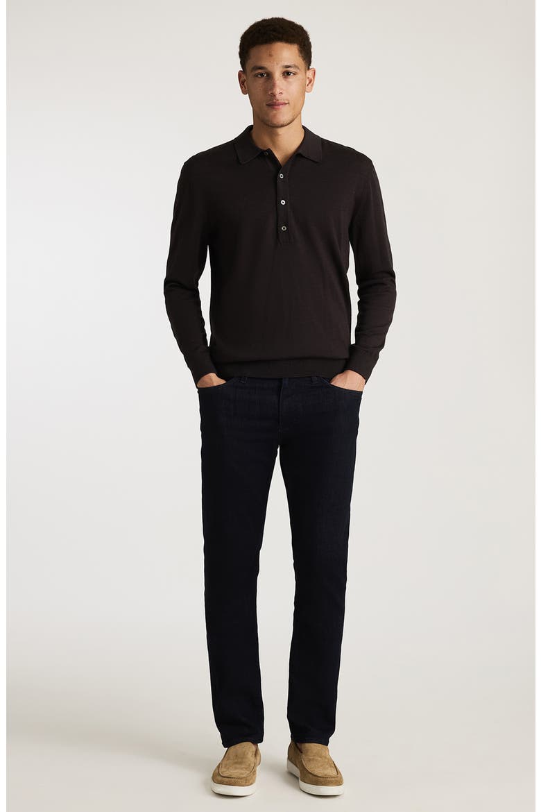 Long Sleeve Wool Polo Sweater, Alternate, color, MAJOR BROWN