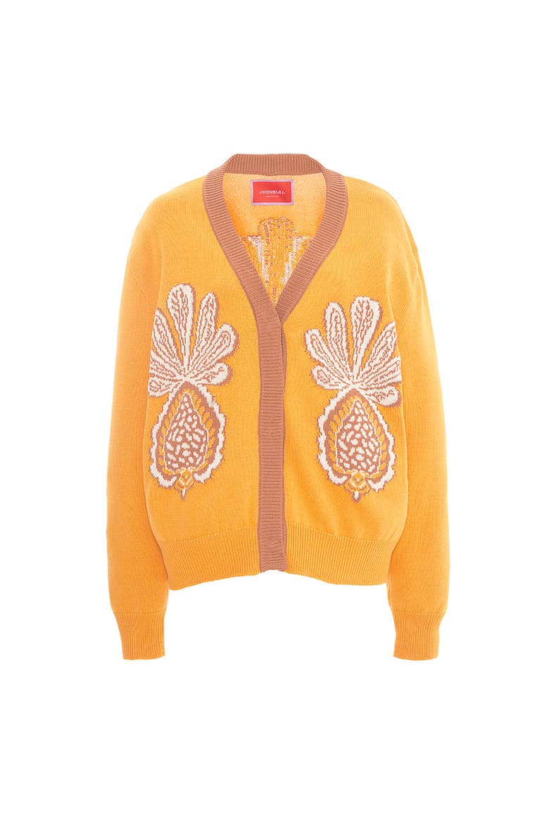Pineapple Cardigan Ivory, Alternate, color, Ivory