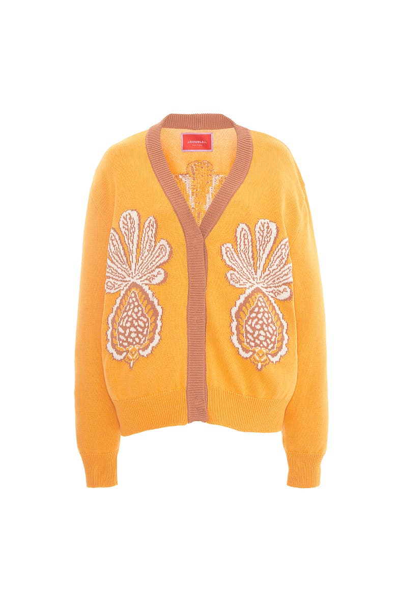 La DoubleJ Pineapple Cardigan Ivory, Alternate, color,