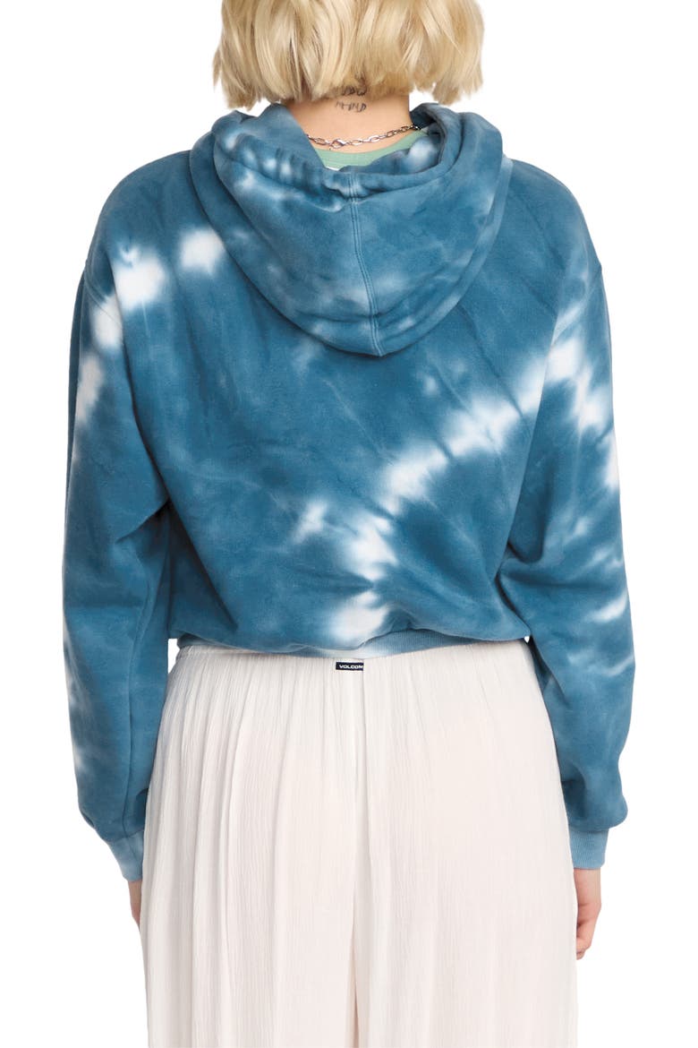 Tie Dye Embroidered Hoodie, Alternate, color, BLUE MULTI