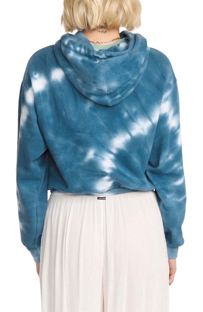 Volcom Tie Dye Embroidered Hoodie, Alternate, color, Blue Multi