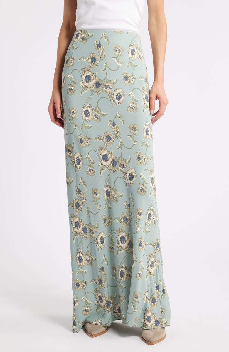Treasure & Bond Floral Maxi Skirt, Main, color,