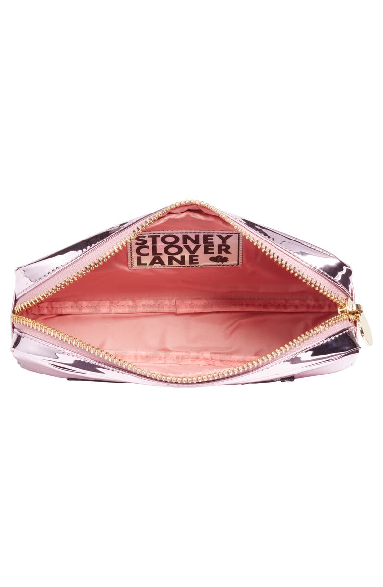 Stoney Clover Lane Glam Small Patent Makeup Bag, Alternate, color, 