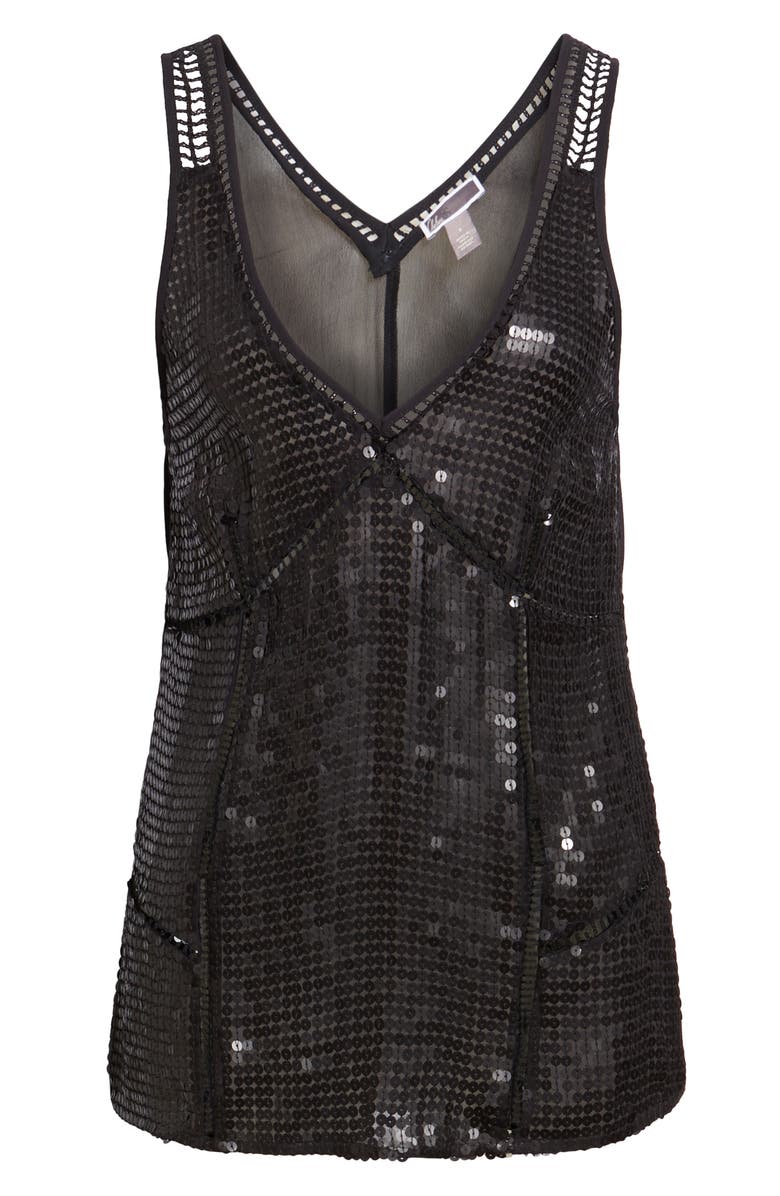 Chelsea28 Trouvé Metallic Sequin Tank, Alternate, color, 