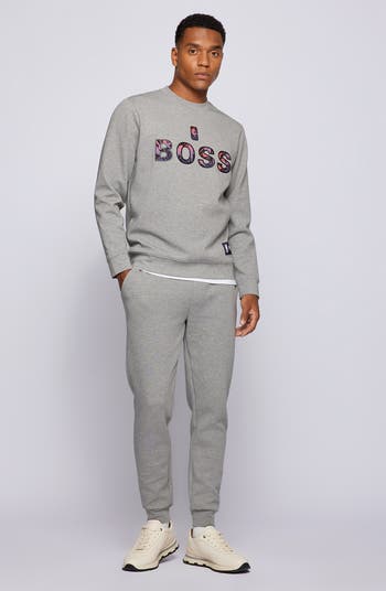 NBA×windandsea crew neck sweat Soft Cotton-blend Crewneck Sweatshirt For Men | Factory