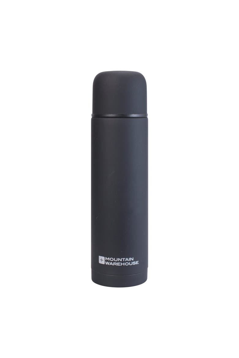 Rubberised 16.9floz Flask, Main, color, Black