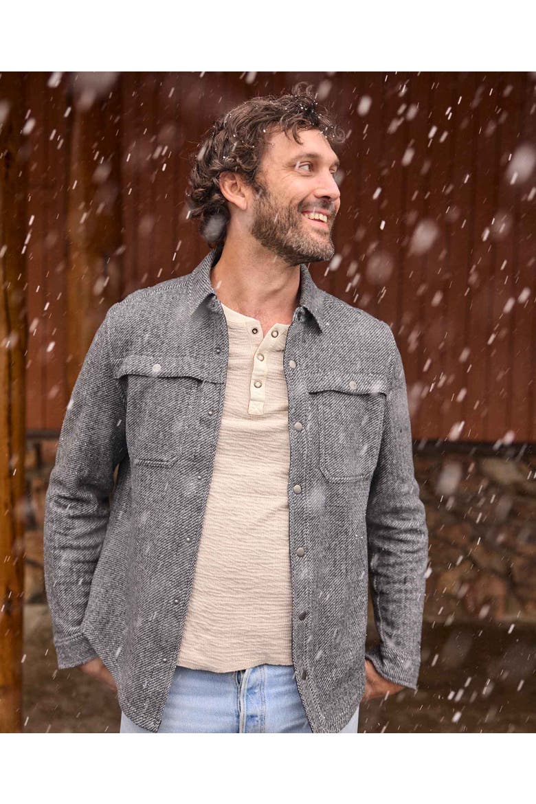 Kennicott Shirt Jacket, Alternate, color, Heather Grey Twill