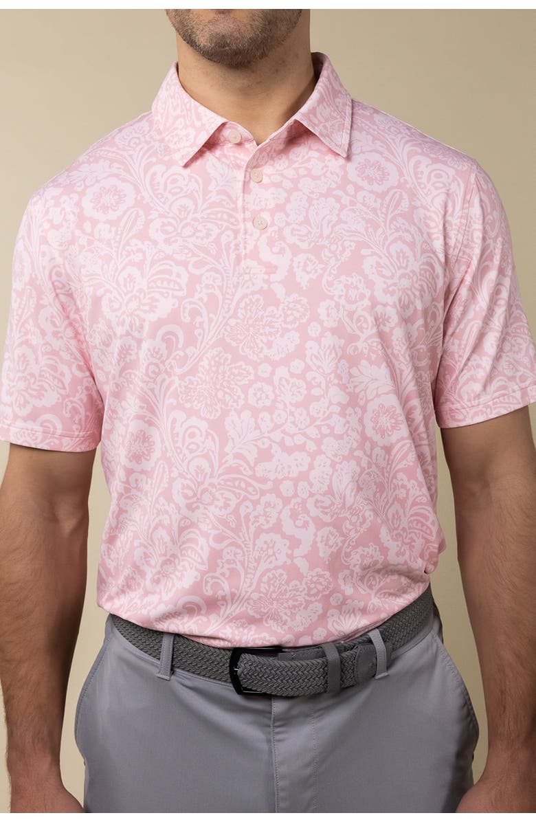 ASHWORTH GOLF Tapestry Polo, Alternate, color, Blush