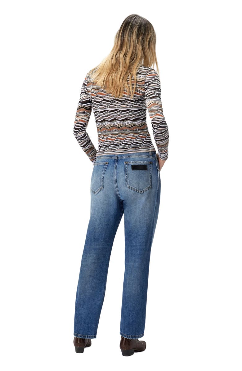 Missoni Crew Neck Sweater With Wave Pattern, Alternate, color, Beige
Brown