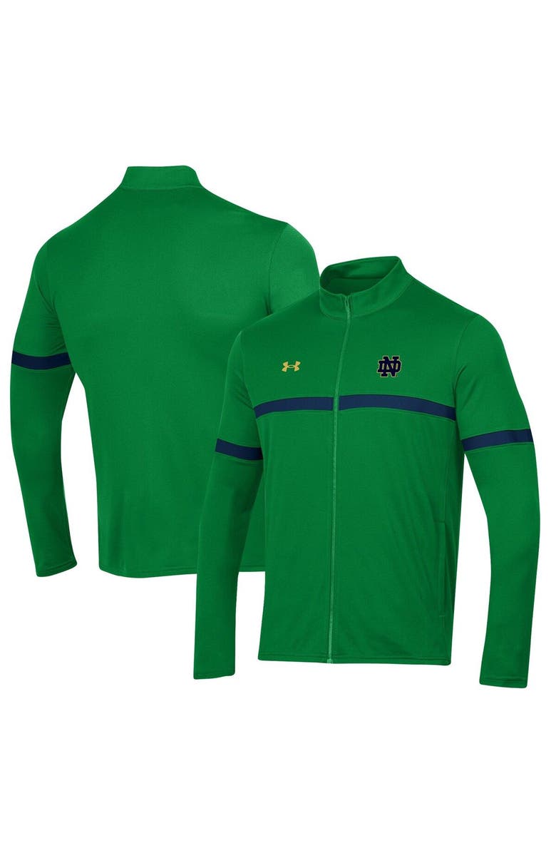 Under Armour Men's Under Armour Green Notre Dame Fighting Irish 2023 Assist Warm Up Full-Zip Jacket, Main, color, 