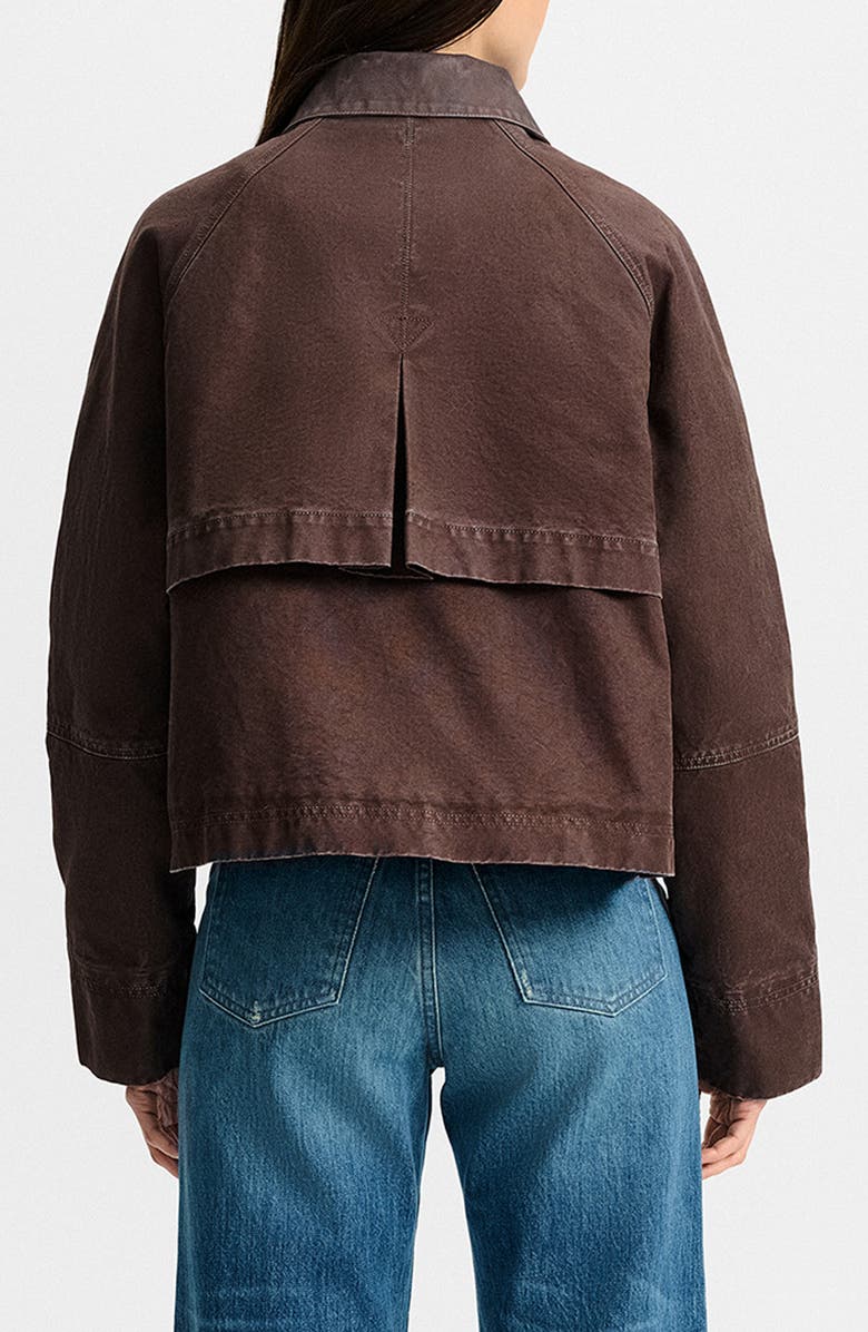 Veronica Beard Arlo Cotton Barn Jacket, Alternate, color, Dark Umber