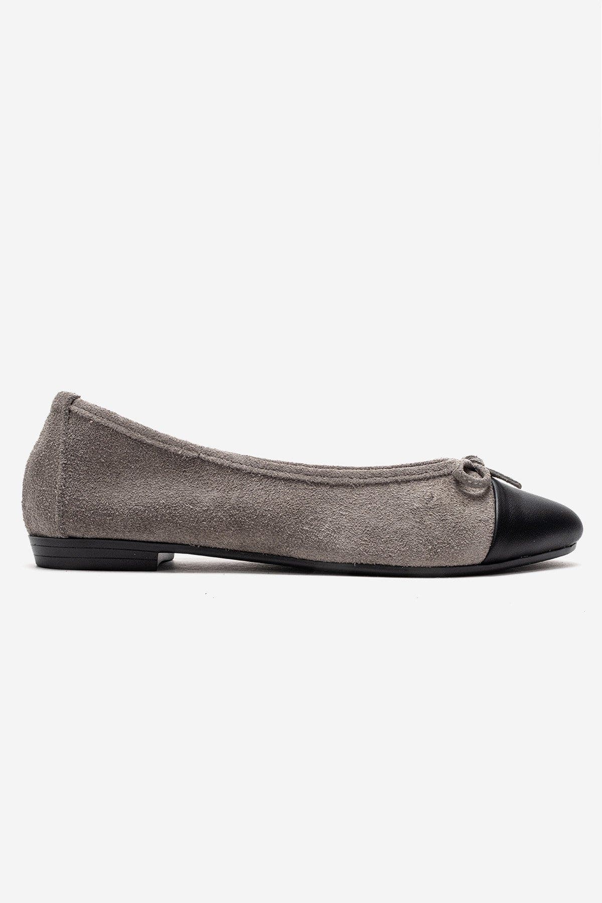 Boleo Leather Ballet Flat, Alternate, color, Grey Suede