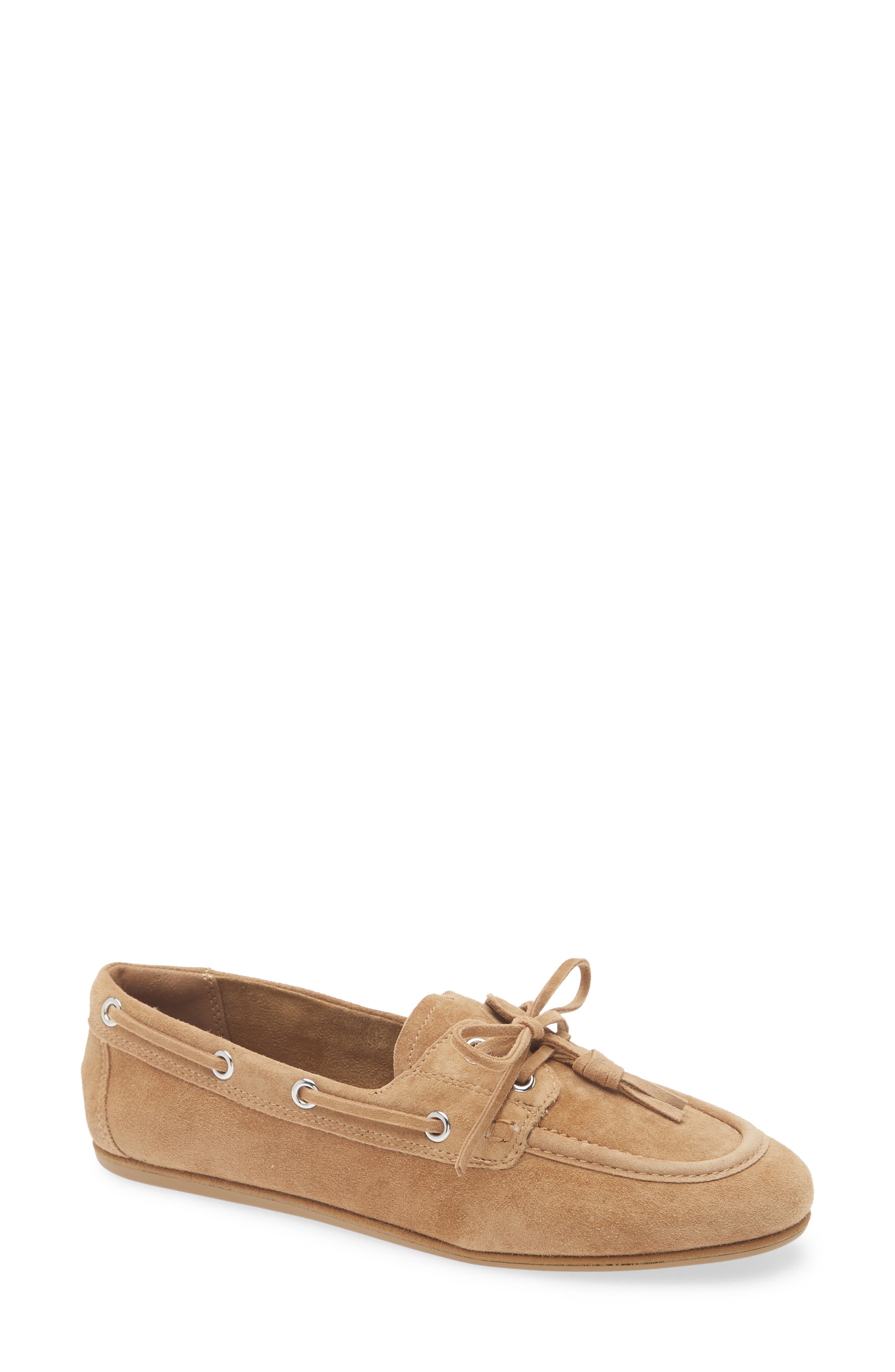 MANGO Lace-Up Loafer, Main, color, Sand