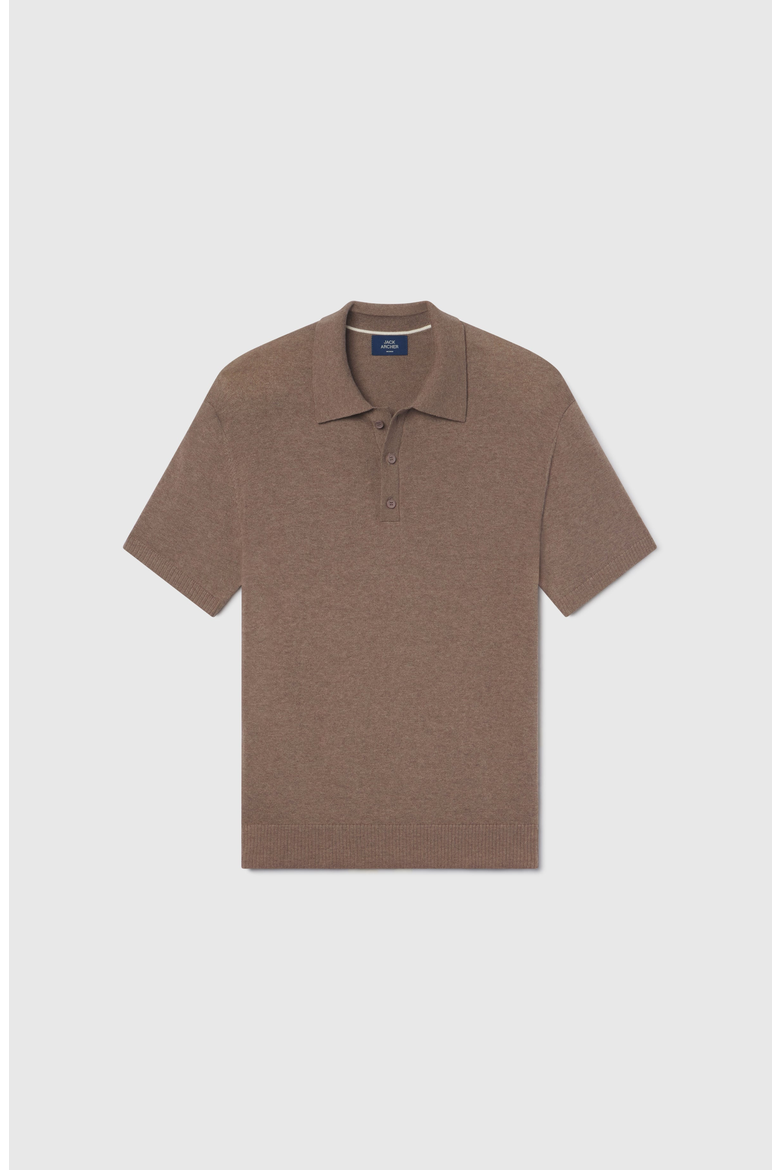 Legacy Resort Polo, Alternate, color, Mocha Heather
