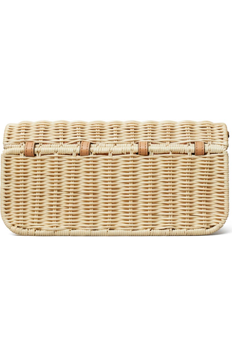 Tory Burch Eleanor Wicker Clutch, Alternate, color,