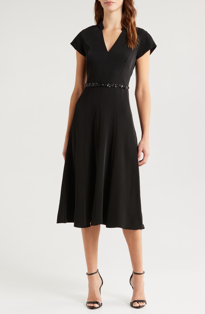 Sachin & Babi Marian Sequin Midi Dress, Main, color, 