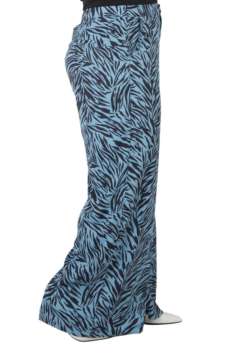 High Waist Wide Leg Pants, Alternate, color, ZEBRA FEVER