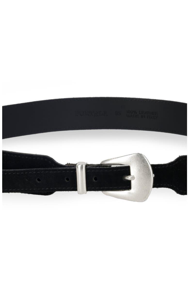 Phoenix Leather Belt, Alternate, color, BLACK