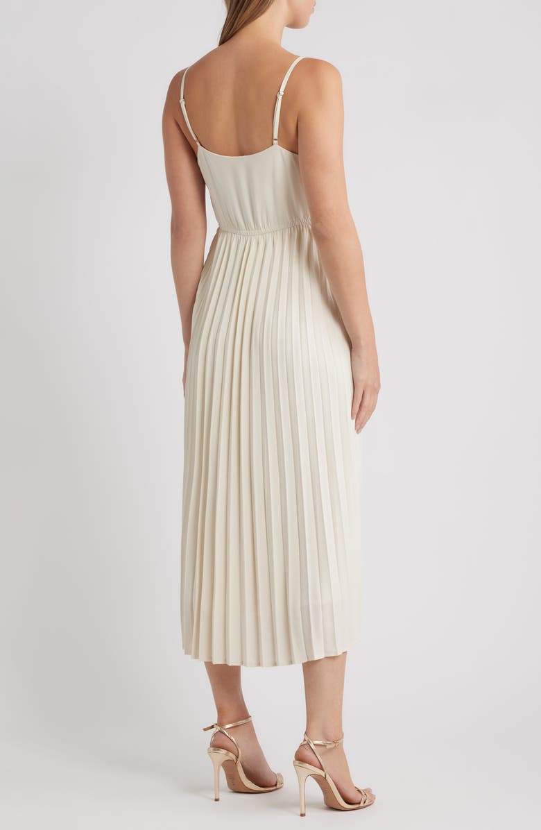 ZOE AND CLAIRE Pleated Slipdress & Cardigan Set, Alternate, color,