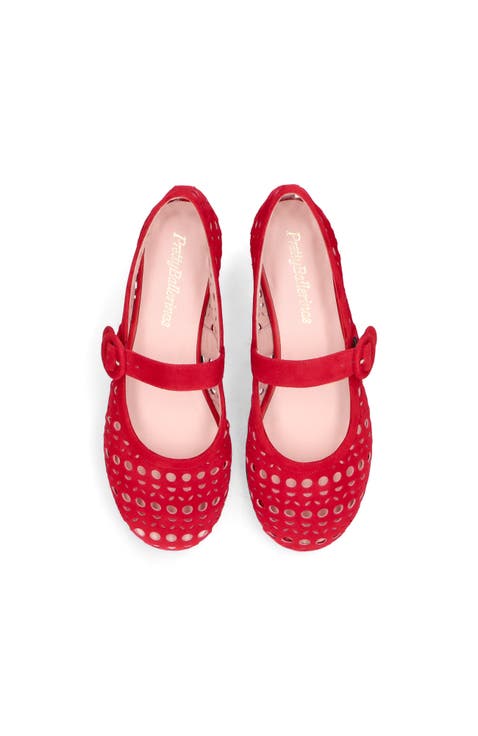 Suede Die Cut Mary Jane