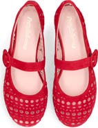 Pretty Ballerinas Suede Die Cut Mary Jane