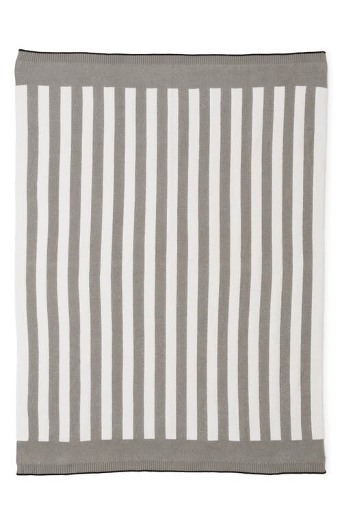 Shop Barefoot Dreams Cozychic® Stripe Throw Blanket In Eucalyptus/cream