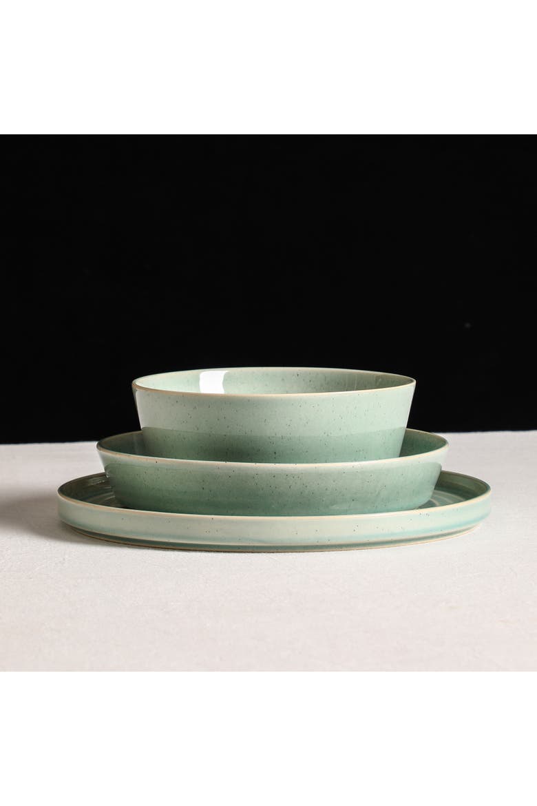 Claire Stoneware 8-Piece Pasta Bowl Set, Alternate, color, Green