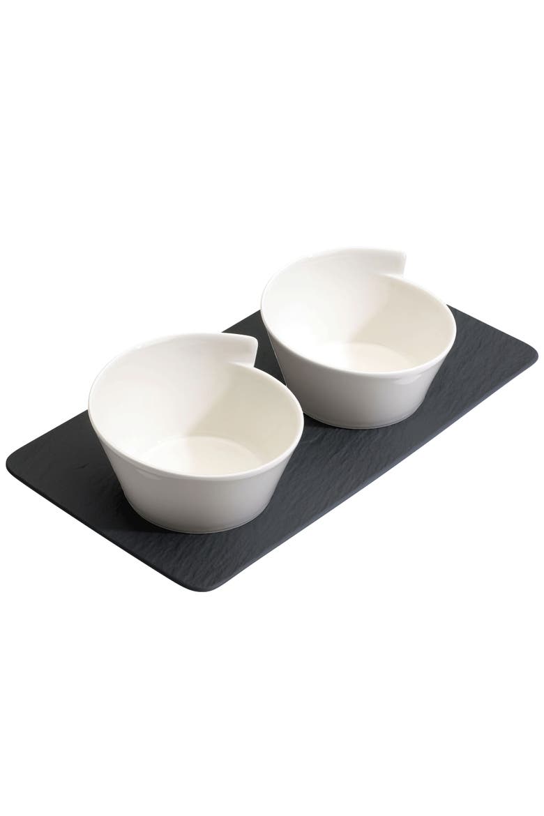 NewWave 3 Piece Condiment Set, Alternate, color, white