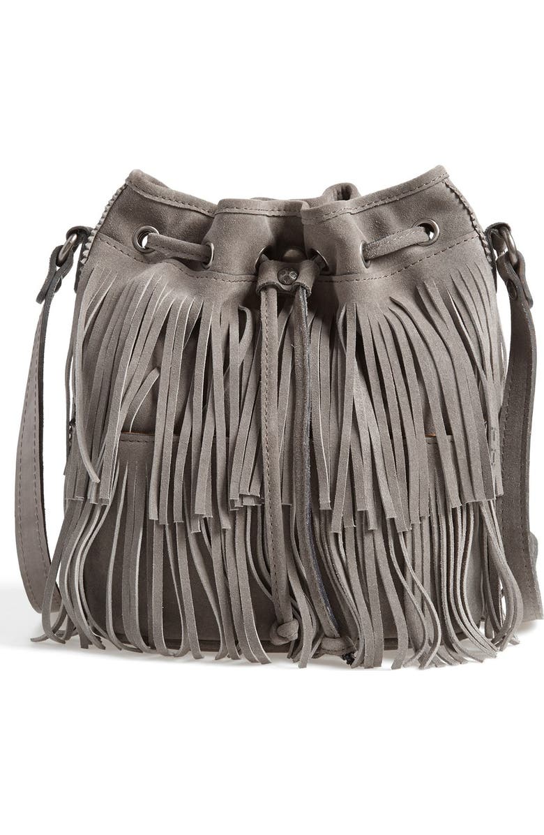 Patricia Nash 'Bronte' Fringe Bucket Bag, Main, color,
