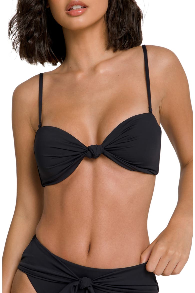Sexy Twist Swim Top, Main, color, BLACK001