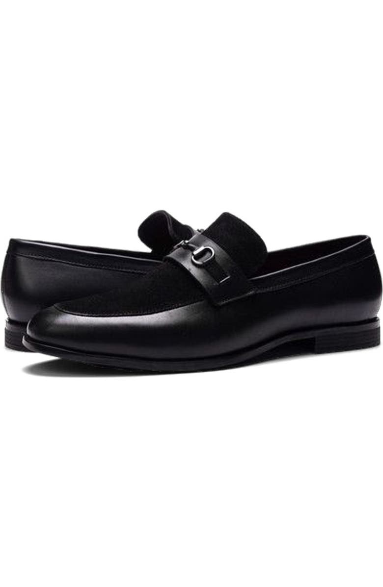 CARLOS SANTANA Lucien Bit Loafer, Alternate, color, Black Leather