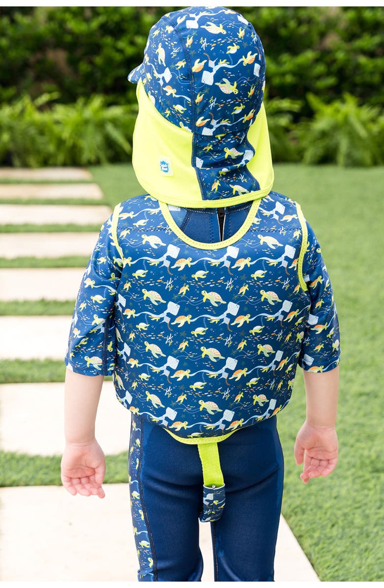 Splash About Legionnaire Sun Hat, Alternate, color, Turtle Tide