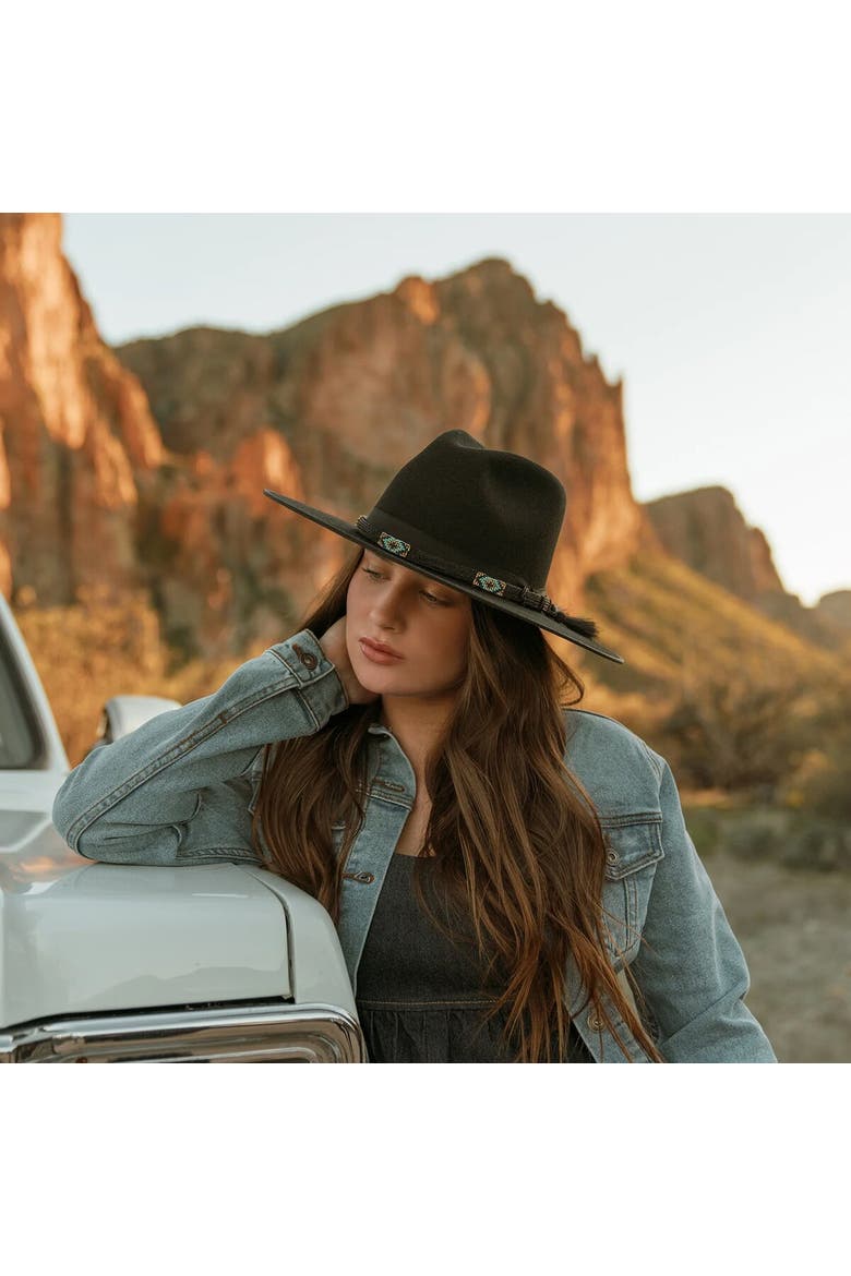 Helix Straw Hat, Alternate, color, Black